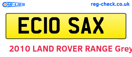 EC10SAX are the vehicle registration plates.
