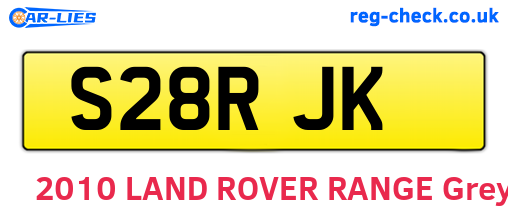 S28RJK are the vehicle registration plates.