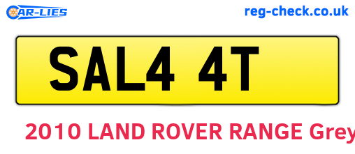 SAL44T are the vehicle registration plates.