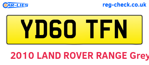 YD60TFN are the vehicle registration plates.