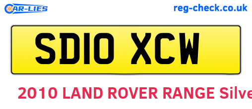 SD10XCW are the vehicle registration plates.