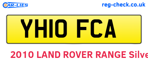 YH10FCA are the vehicle registration plates.
