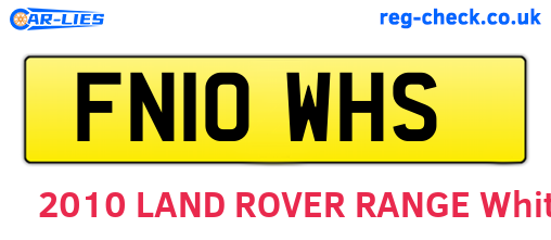 FN10WHS are the vehicle registration plates.