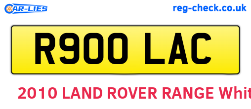 R900LAC are the vehicle registration plates.