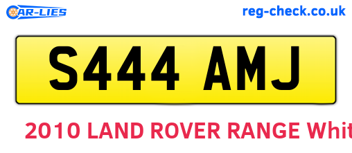 S444AMJ are the vehicle registration plates.