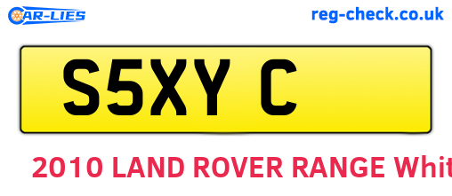 S5XYC are the vehicle registration plates.