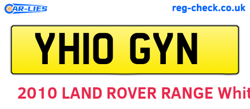 YH10GYN are the vehicle registration plates.
