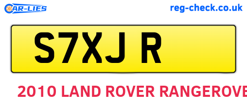 S7XJR are the vehicle registration plates.