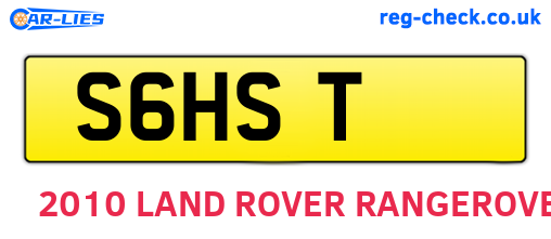 S6HST are the vehicle registration plates.