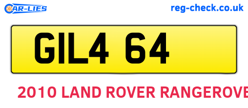 GIL464 are the vehicle registration plates.