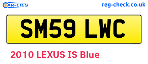 SM59LWC are the vehicle registration plates.