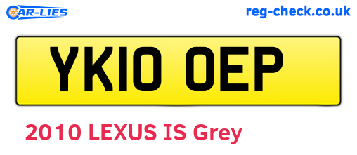 YK10OEP are the vehicle registration plates.