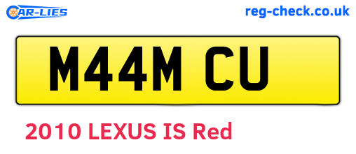 M44MCU are the vehicle registration plates.