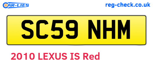 SC59NHM are the vehicle registration plates.
