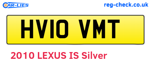 HV10VMT are the vehicle registration plates.