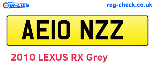 AE10NZZ are the vehicle registration plates.
