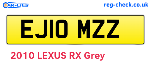 EJ10MZZ are the vehicle registration plates.