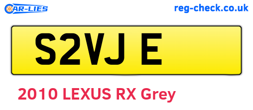 S2VJE are the vehicle registration plates.