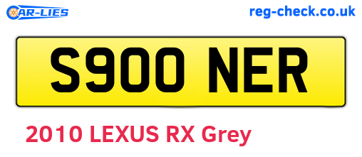 S900NER are the vehicle registration plates.