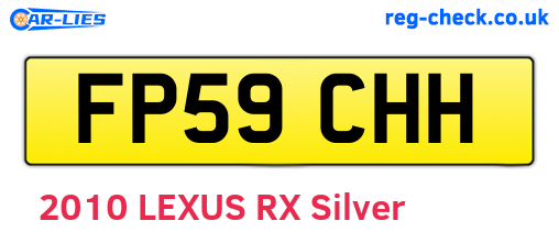 FP59CHH are the vehicle registration plates.
