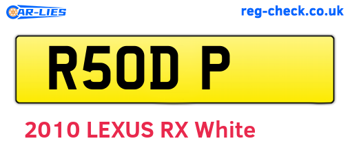 R5ODP are the vehicle registration plates.