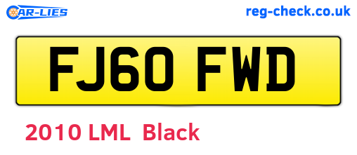 FJ60FWD are the vehicle registration plates.