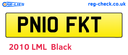 PN10FKT are the vehicle registration plates.