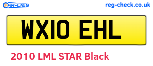WX10EHL are the vehicle registration plates.