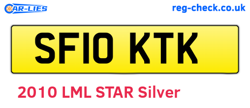 SF10KTK are the vehicle registration plates.