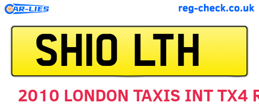 SH10LTH are the vehicle registration plates.