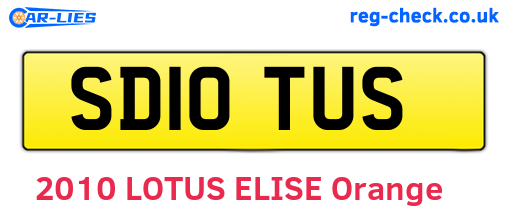 SD10TUS are the vehicle registration plates.