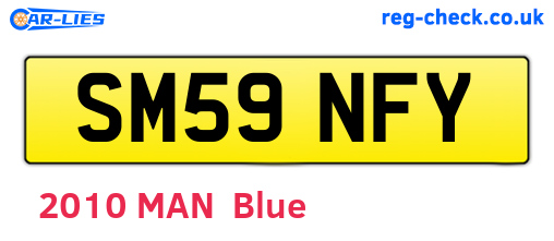 SM59NFY are the vehicle registration plates.