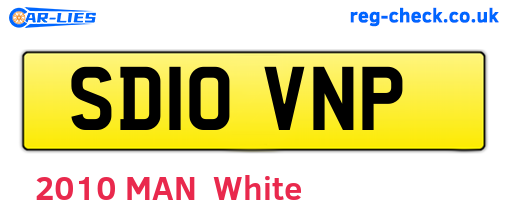 SD10VNP are the vehicle registration plates.