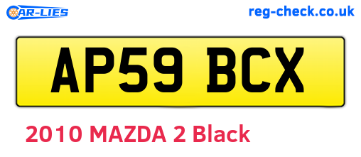 AP59BCX are the vehicle registration plates.