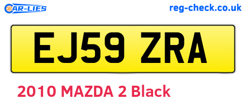 EJ59ZRA are the vehicle registration plates.