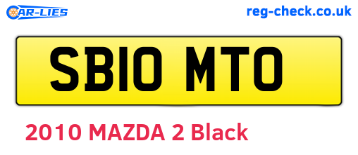 SB10MTO are the vehicle registration plates.