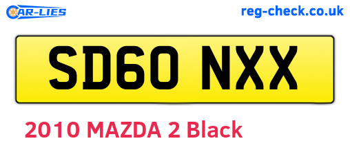 SD60NXX are the vehicle registration plates.