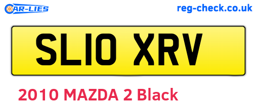 SL10XRV are the vehicle registration plates.