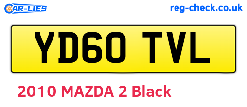 YD60TVL are the vehicle registration plates.