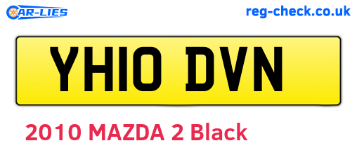 YH10DVN are the vehicle registration plates.