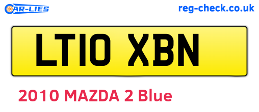 LT10XBN are the vehicle registration plates.