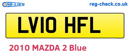 LV10HFL are the vehicle registration plates.