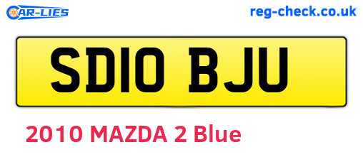 SD10BJU are the vehicle registration plates.