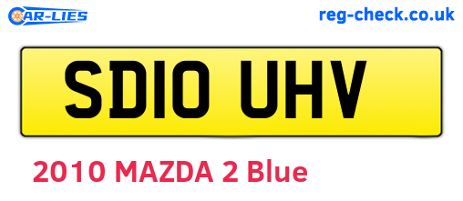 SD10UHV are the vehicle registration plates.