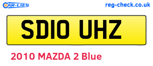 SD10UHZ are the vehicle registration plates.