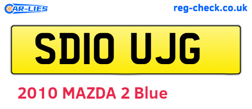 SD10UJG are the vehicle registration plates.
