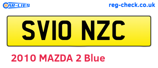 SV10NZC are the vehicle registration plates.