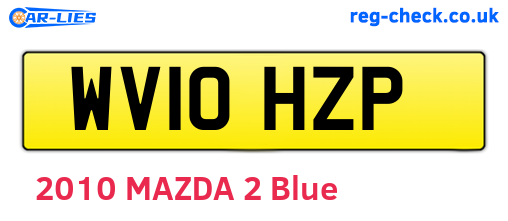 WV10HZP are the vehicle registration plates.