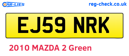 EJ59NRK are the vehicle registration plates.