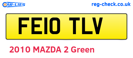 FE10TLV are the vehicle registration plates.